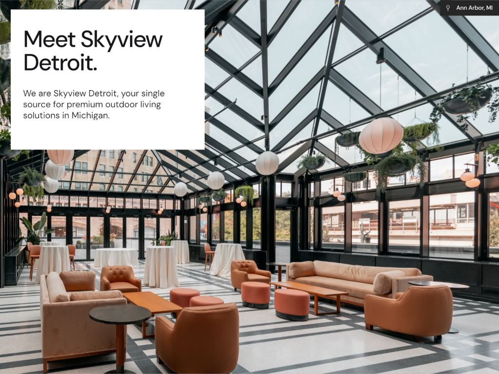 First slide of Skyview Detroit &mdash; StruXure